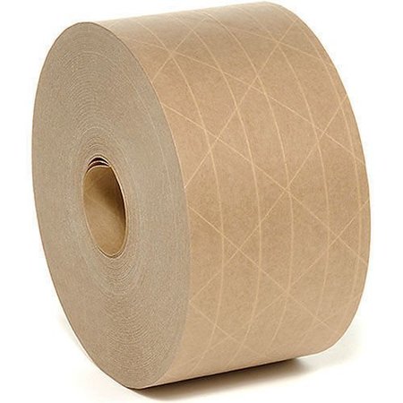 HOLLAND Gold Banner Reinforced Water Activated Tape, 5 Mil, 3 x 450', Tan 3"x450' TAN